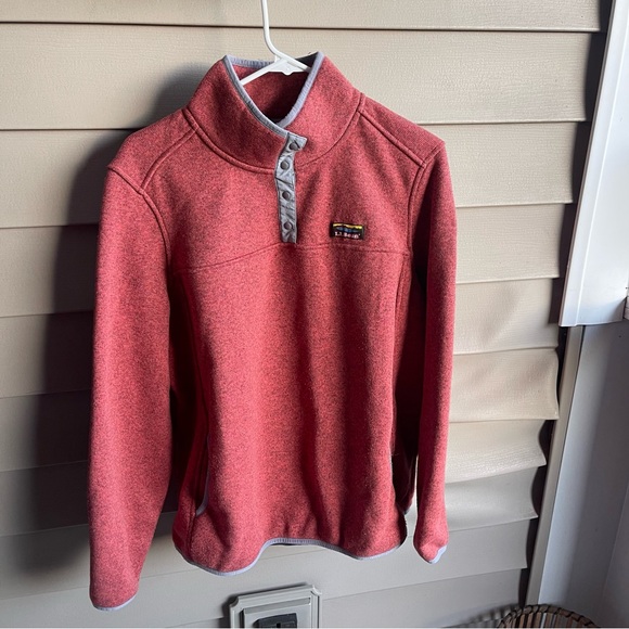 L.L. Bean Tops - L.L.Bean Fleece Women’s Sienna Clay Sweater Pullover Sweatshirt Size 1X Outdoor